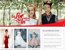 Tablet Screenshot of kimtuyenbridal.com